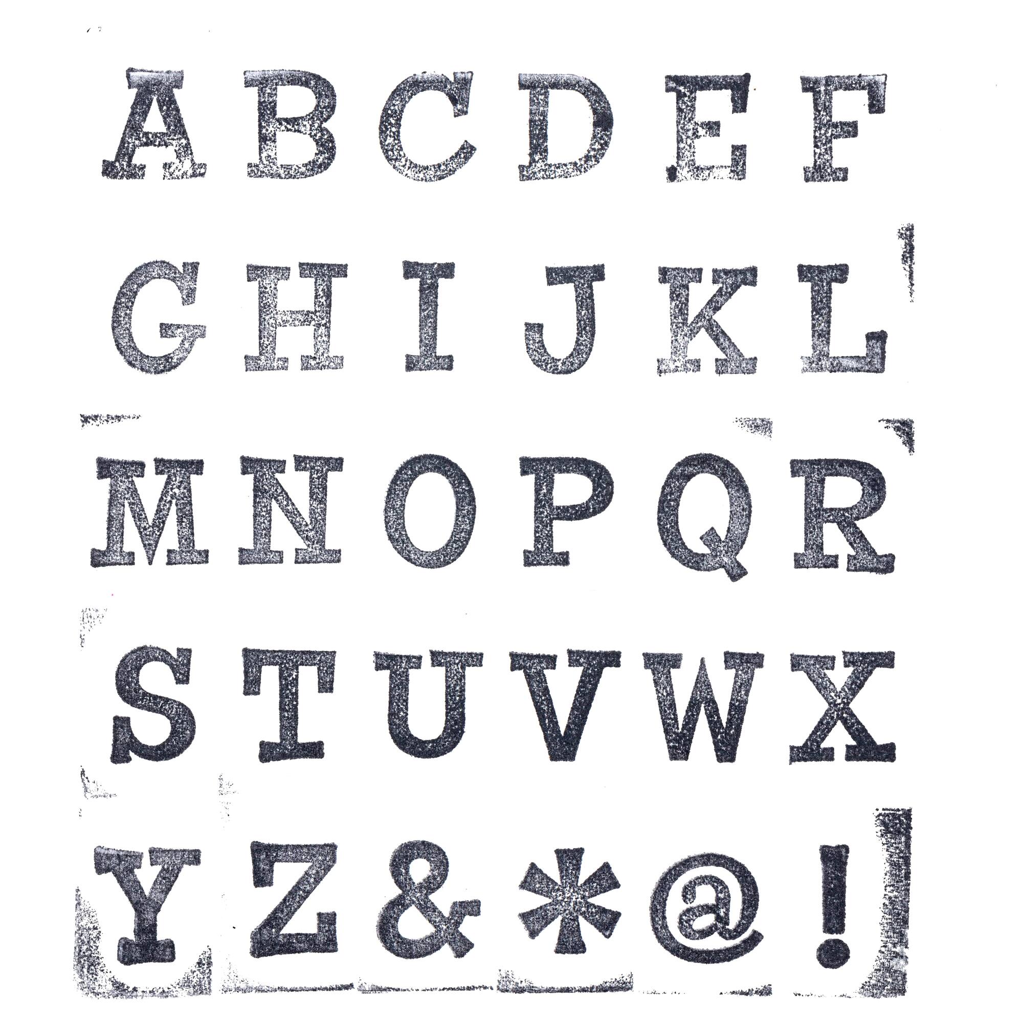 Large Uppercase Alphabet Wood Stamp Set by Recollections™